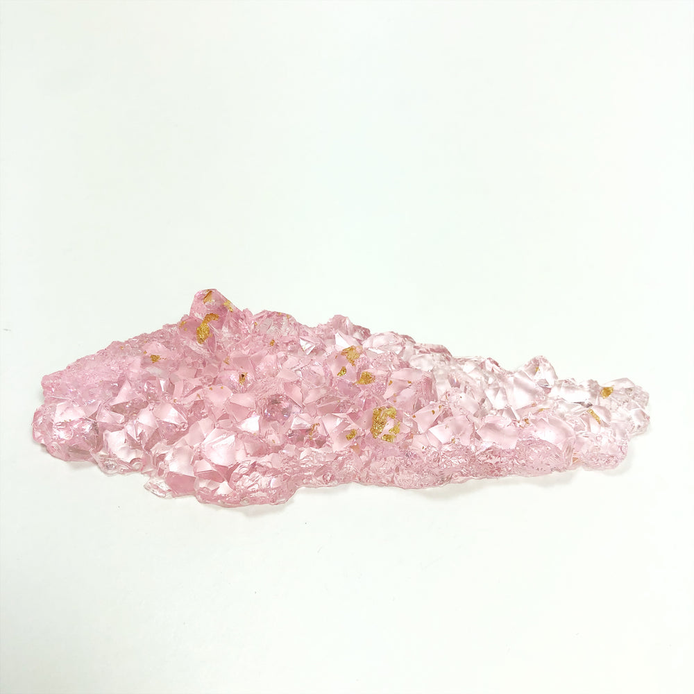 Brush Holder - Pink with gold flakes