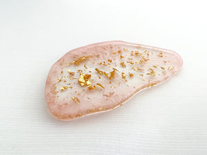 Pretty Pink Pallet (Agate Pink with Gold flakes) Painted N' Posted