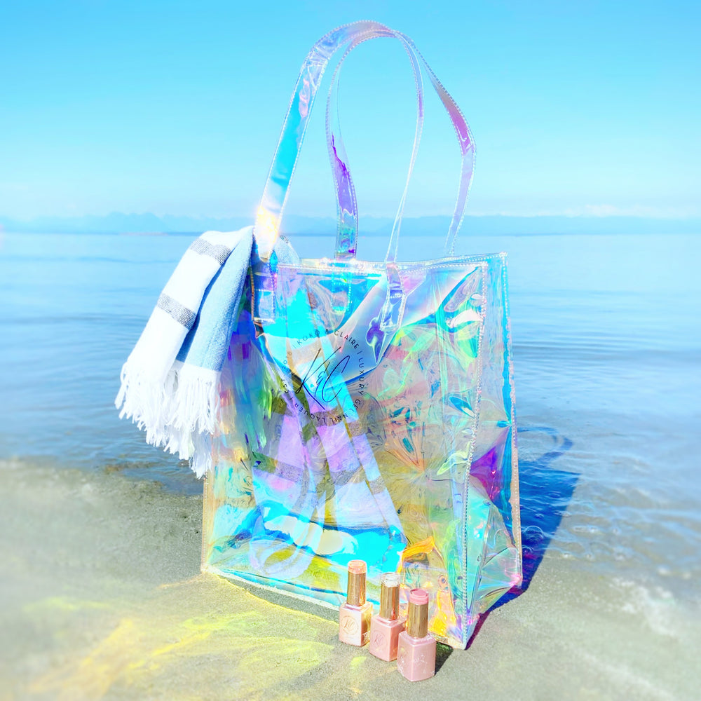 PVC Multipurpose Holographic Waterproof Tote Bags with Beautiful Desig –  Mango People
