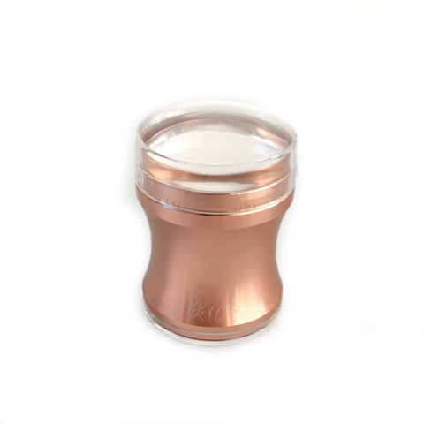 K&C Rose Gold Clear Jelly Stamper